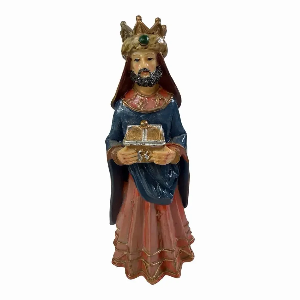 Vintage Greenbrier Int Nativity Set Of 6 Hand Painted Figurines